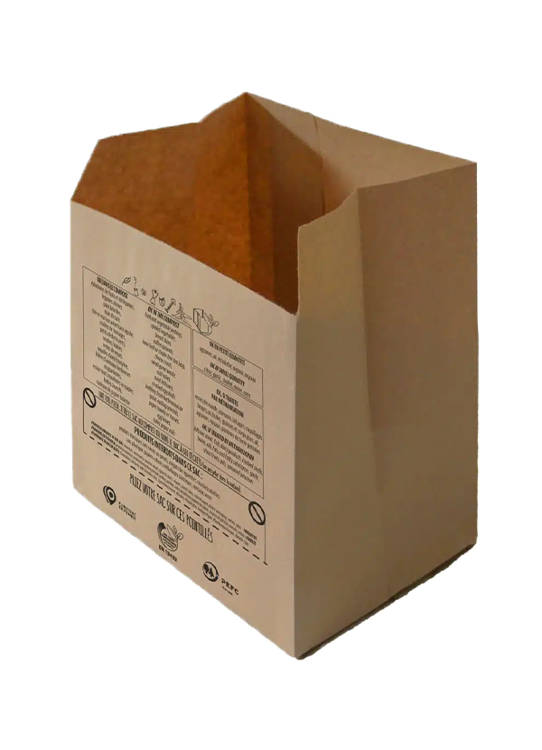 sac kraft compostable 7 litres