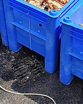 caisse palette avec puce de traçabilité