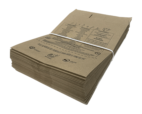liasse de sac kraft biodégradable de 7 litres