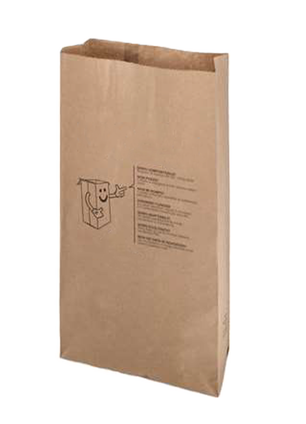 sac kraft compostable 60 litres