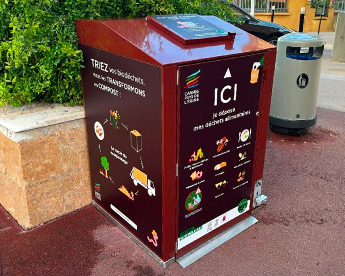 abri bac biodéchets cannes pays de lérins