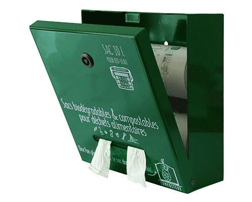 distributeur de sacs en amidon sans poteau